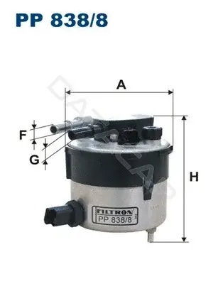 Топливный фильтр FILTRON PP838/8