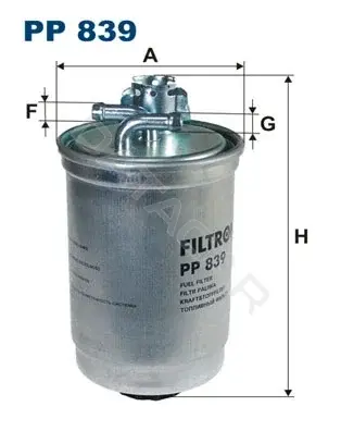 Топливный фильтр FILTRON PP839