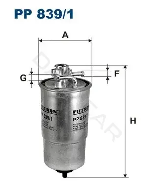 Топливный фильтр FILTRON PP839/1