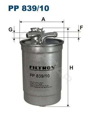 Топливный фильтр FILTRON PP839/10