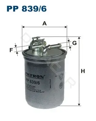 Топливный фильтр FILTRON PP839/6