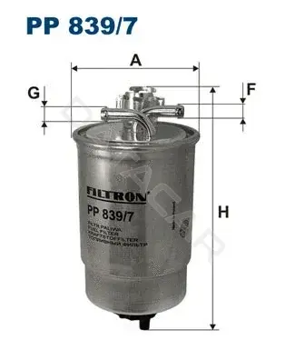 Топливный фильтр FILTRON PP839/7