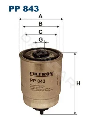 Топливный фильтр FILTRON PP843