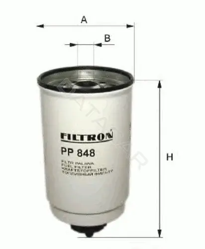 Топливный фильтр FILTRON PP848