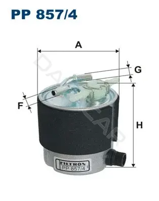 Топливный фильтр FILTRON PP857/4