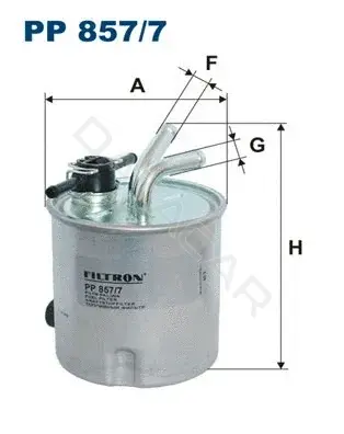 Топливный фильтр FILTRON PP857/7