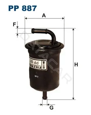 Топливный фильтр FILTRON PP887