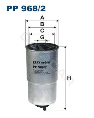 Топливный фильтр FILTRON PP968/2