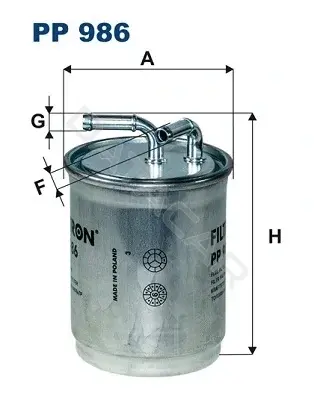 Топливный фильтр FILTRON PP986