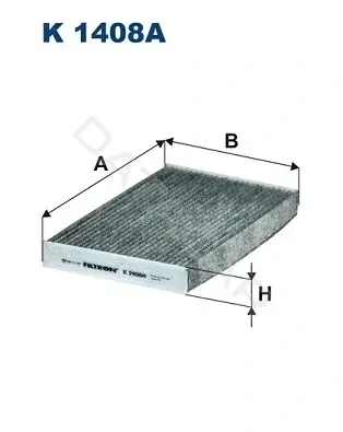 Фильтр салонный FILTRON K1408A
