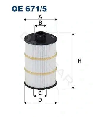 Масляный фильтр FILTRON OE671/5
