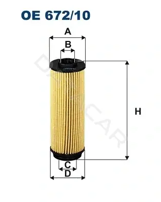 Масляный фильтр FILTRON OE672/10