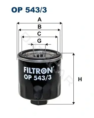 Масляный фильтр FILTRON OP543/3