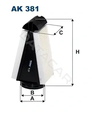 Воздушный фильтр FILTRON AK381