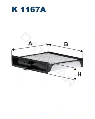 Фильтр салонный FILTRON K1167A