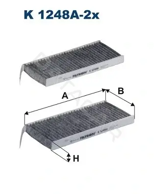 Фильтр салонный FILTRON K1248A-2x