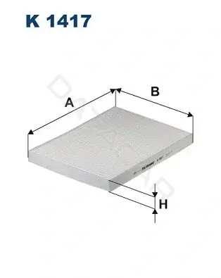 Фильтр салонный FILTRON K1417
