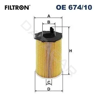 Масляный фильтр FILTRON OE674/10