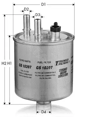 Топливный фильтр TECNECO FILTERS GS10397