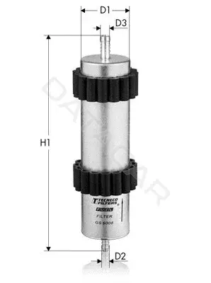 Топливный фильтр TECNECO FILTERS GS6008