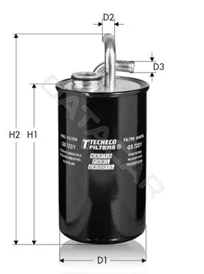 Топливный фильтр TECNECO FILTERS GS722/1