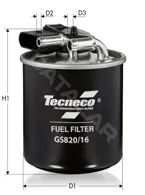 Топливный фильтр TECNECO FILTERS GS820/16