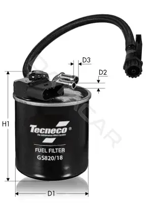Топливный фильтр TECNECO FILTERS GS820/18