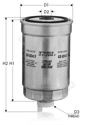 Топливный фильтр TECNECO FILTERS GS8845