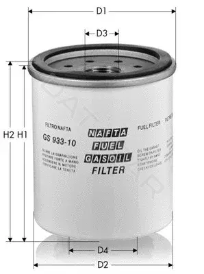 Топливный фильтр TECNECO FILTERS GS933