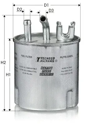 Топливный фильтр TECNECO FILTERS GS939/15