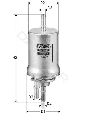 Топливный фильтр TECNECO FILTERS IN1042