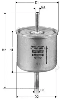 Топливный фильтр TECNECO FILTERS IN4777