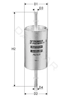 Топливный фильтр TECNECO FILTERS IN9839