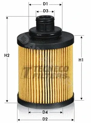 Масляный фильтр TECNECO FILTERS OL010047E