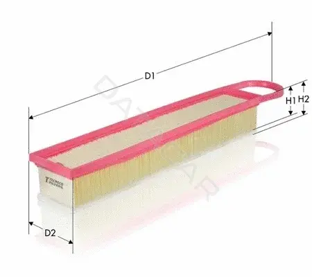 Воздушный фильтр TECNECO FILTERS AR10418PMS