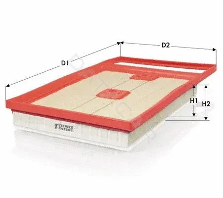Воздушный фильтр TECNECO FILTERS AR1487PMS