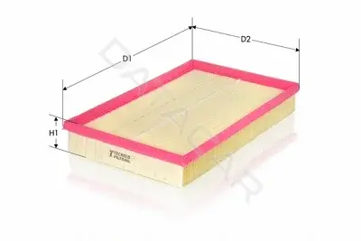 Воздушный фильтр TECNECO FILTERS AR1678PM