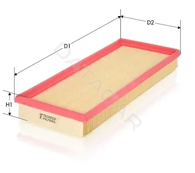 Воздушный фильтр TECNECO FILTERS AR1683PM