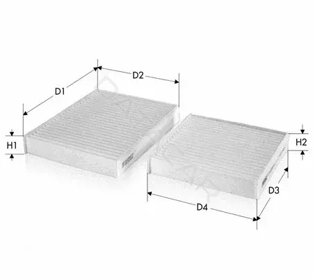 Фильтр салонный TECNECO FILTERS CK10205-2