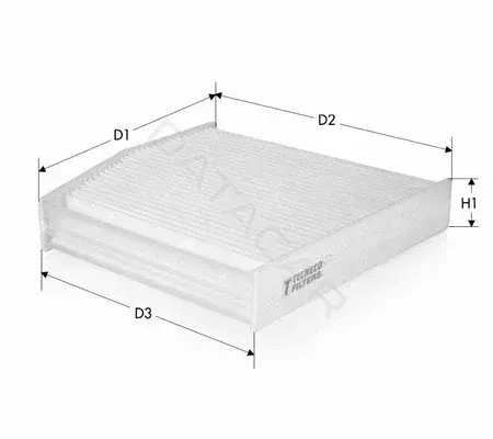 Фильтр салонный TECNECO FILTERS CK879