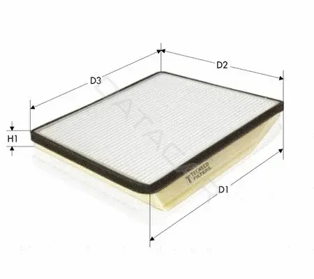 Фильтр салонный TECNECO FILTERS CK9546