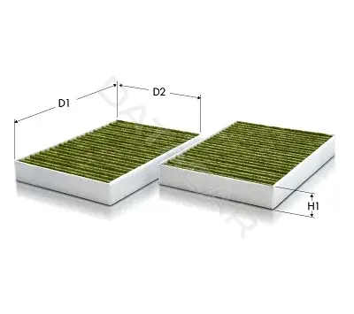Фильтр салонный TECNECO FILTERS CKA1250-2