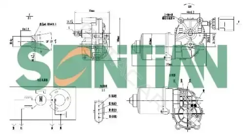 Мотор стеклоочистителя SONTIAN ZD143130