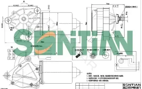 Мотор стеклоочистителя SONTIAN ZD14364