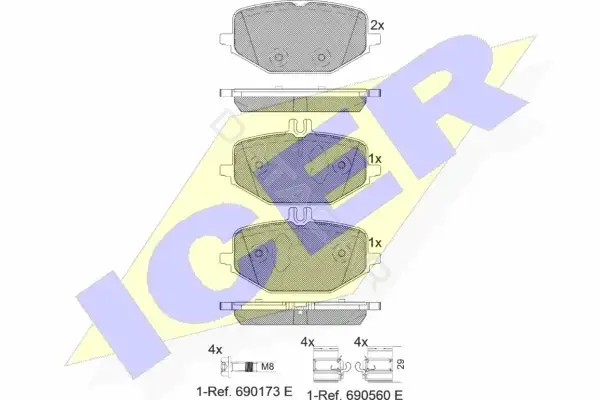 Тормозные колодки ICER 182371-203