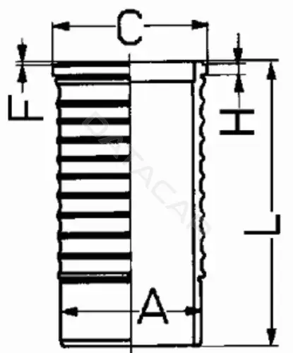 Гильза цилиндра KOLBENSCHMIDT 88568110