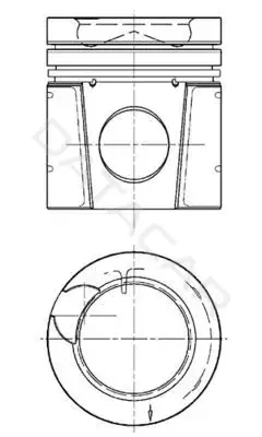 Поршень двигателя KOLBENSCHMIDT 99900600