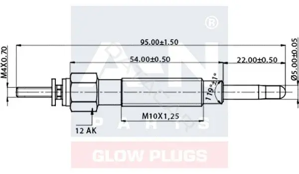 Свечи накала A-N PARTS A-N056233