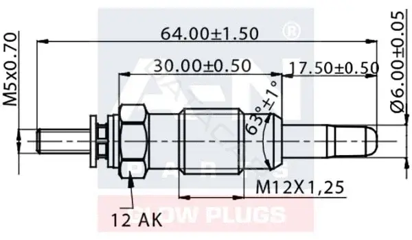 Свечи накала A-N PARTS A-N061381