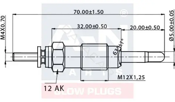 Свечи накала A-N PARTS A-N066198